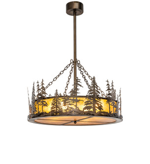 Tall Pines Four Light Pendant in Antique Copper (57|244123)