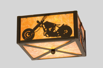 Motorcycle Two Light Flushmount in Timeless Bronze (57|23987)