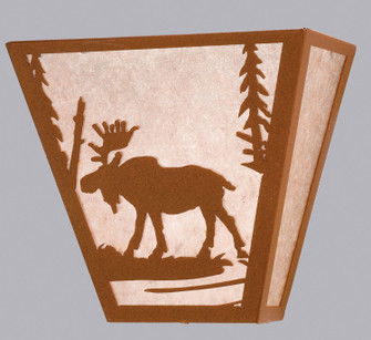 Moose Creek Two Light Wall Sconce in Rust (57|23946)