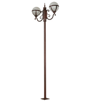 Bola Two Light Street Lamp in Rust (57|238671)