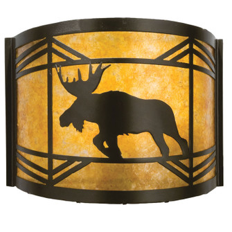 Lone Moose One Light Wall Sconce in Timeless Bronze (57|23822)