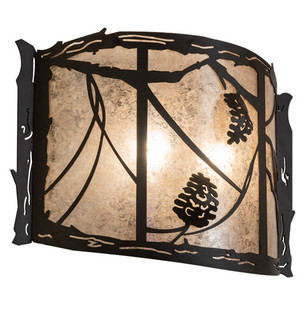 Whispering Pines Two Light Wall Sconce in Oil Rubbed Bronze (57|238004)