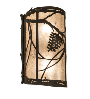 Whispering Pines Two Light Wall Sconce in Oil Rubbed Bronze (57|238003)