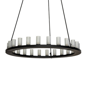 Loxley 21 Light Chandelier in Black Metal (57|237331)