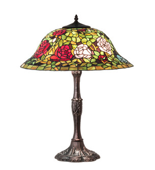Tiffany Rosebush Three Light Table Lamp in Mahogany Bronze (57|232799)