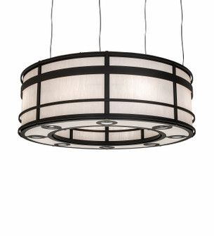 Sargent Eight Light Pendant in Wrought Iron (57|231062)