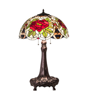 Renaissance Rose Three Light Table Lamp in Mahogany Bronze (57|230476)