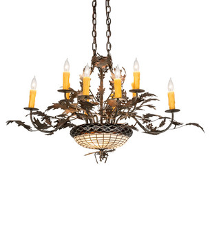 Greenbriar Oak Ten Light Chandelier in Copper (57|230421)