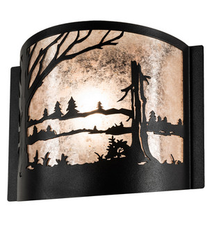 Quiet Pond One Light Wall Sconce in Textured Black (57|228346)