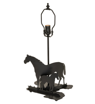 Mare & Foal One Light Table Base in Black Metal (57|22730)
