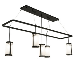 Putrelo Five Light Chandelier in Wrought Iron (57|226224)