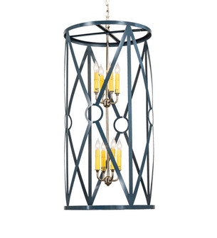 Penelope Eight Light Pendant in Custom,Polished Nickel (57|221843)