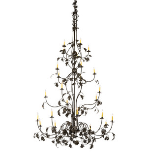 Oak Leaf 25 Light Chandelier in Timeless Bronze (57|221298)