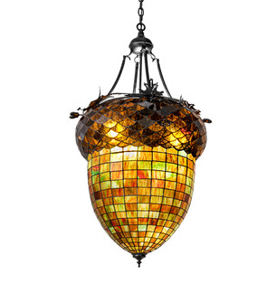 Greenbriar Oak Three Light Pendant in Black Metal (57|220846)