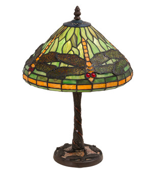 Tiffany Dragonfly One Light Table Lamp in Mahogany Bronze (57|220523)