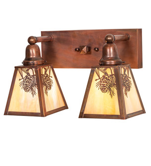 Winter Pine Two Light Vanity in Vintage Copper (57|219956)