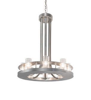 Arion Eight Light Chandelier in Nickel (57|218773)