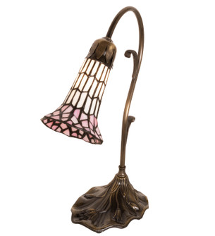 Stained Glass Pond Lily One Light Mini Lamp in Antique Brass (57|21810)