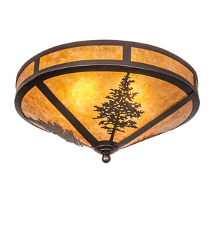 Tamarack Two Light Flushmount in Mahogany Bronze (57|217917)