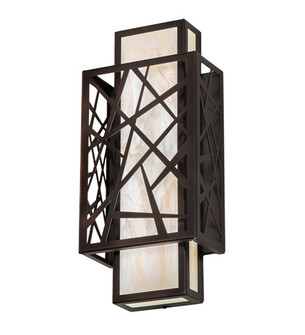 Quadrato LED Wall Sconce in Dark Bronze And White (57|217647)