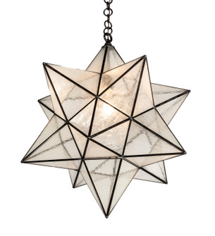 Moravian Star One Light Pendant in Craftsman Brown (57|216258)