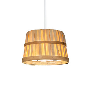 Bushel Basket LED Pendant in Natural Wood (57|215231)