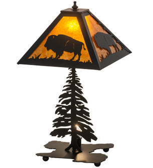 Buffalo Two Light Table Lamp in Black Metal (57|214532)