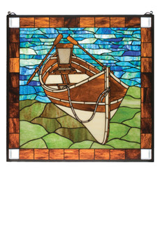 Beached Guideboat Window in Verdigris (57|21440)