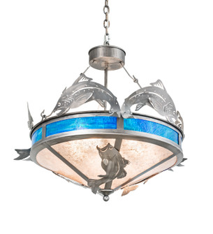 Catch Of The Day Four Light Pendant in Steel (57|212869)