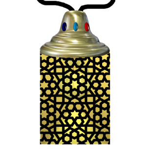 Tortola One Light Lantern in Craftsman Brown (57|210707)