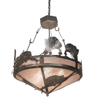 Catch Of The Day Four Light Inverted Pendant in Steel (57|20875)