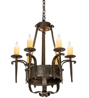 Costello Six Light Chandelier in Chestnut (57|204205)