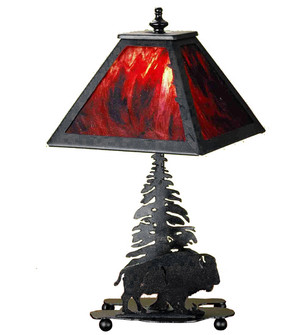 Buffalo One Light Accent Lamp in Black Metal (57|202240)