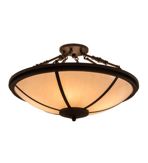 Commerce Four Light Semi-Flushmount in Oil Rubbed Bronze (57|201781)