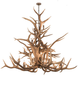 Antlers 24 Light Chandelier in Craftsman Brown,Mahogany Bronze (57|200433)