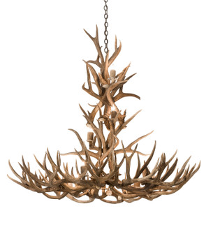 Antlers 12 Light Chandelier in Antique Copper (57|200432)