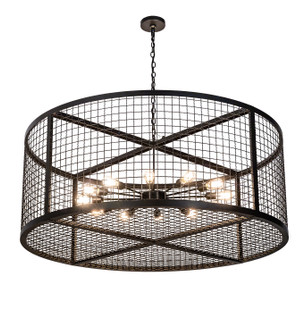 Paloma Golpe 12 Light Pendant in Black Metal (57|197674)