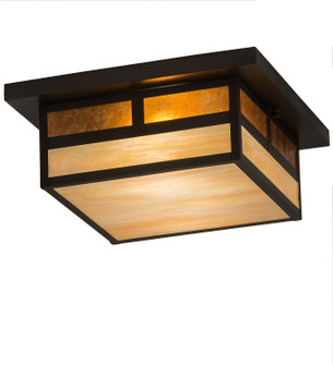 Hyde Park Two Light Flushmount in Craftsman Brown (57|194880)