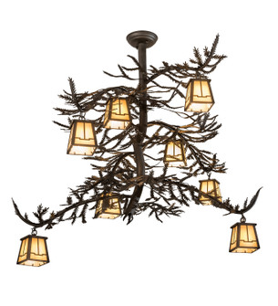 Pine Branch Eight Light Chandelier in Oil Rubbed Bronze (57|194329)