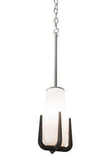 Blumenklaue One Light Mini Pendant in Black Metal,Brushed Nickel (57|191477)