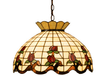 Roseborder Three Light Pendant in Bronze (57|19137)