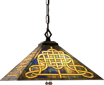 Knotwork Mission Four Light Pendant in Polished Nickel (57|19032)