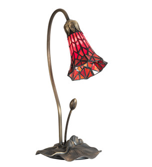 Stained Glass Pond Lily One Light Accent Lamp in Mahogany Bronze (57|188683)