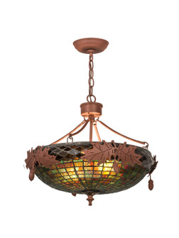 Greenbriar Oak Two Light Inverted Pendant in Rust (57|187594)