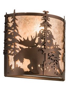 Moose At Dusk Two Light Wall Sconce in Mahogany Bronze (57|187282)