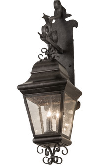 Monaco Three Light Wall Sconce in Black Metal (57|186664)