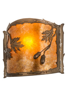Oak Leaf & Acorn One Light Wall Sconce in Antique Copper (57|184030)