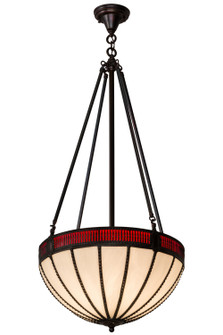 Gothic Four Light Inverted Pendant in Antique Brass (57|183269)