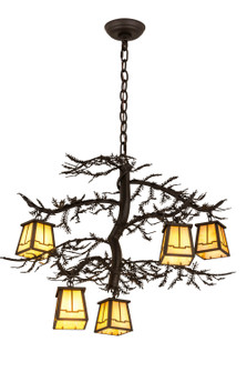 Pine Branch Five Light Chandelier in Oil Rubbed Bronze (57|179146)