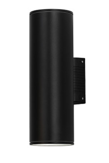 Cilindro Two Light Wall Sconce in Black Textured (57|174618)
